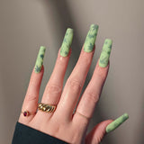 Daily Charme Floral Nail Art Sticker / Good Vibes Hemp Leaf 420 Nails