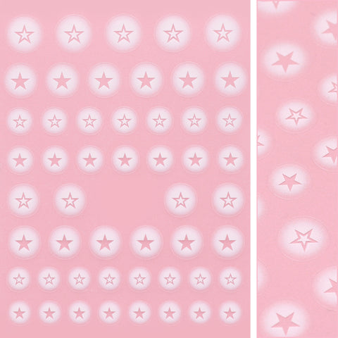 Kawaii Nail Art Sticker / Airbrush Stars White Cute Decals