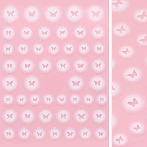 Kawaii Nail Art Sticker / Airbrush Butterflies White Butterfly Decal