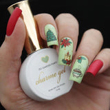 Festive Holiday Foil Garden Party Green Charme Gel