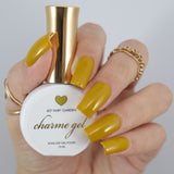 Charme Gel Polish / 607 Fairy Garden Yellow Lemon Green Nail Polish