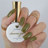 Charme Gel Polish / 708 Extra Olive Rich Green Fall Winter Nail Polish