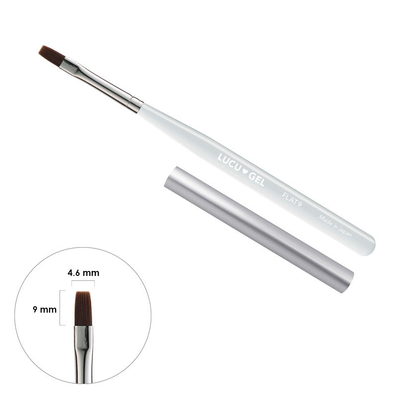 Lucu Gel Brush / Flat 9 Daily Charme Japanese Nail Art Tools Lucu Gel Brush / Flat 9