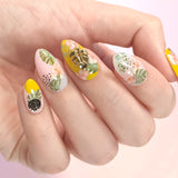 Passet Korean Nail Art Sticker / Monstera Blooms
