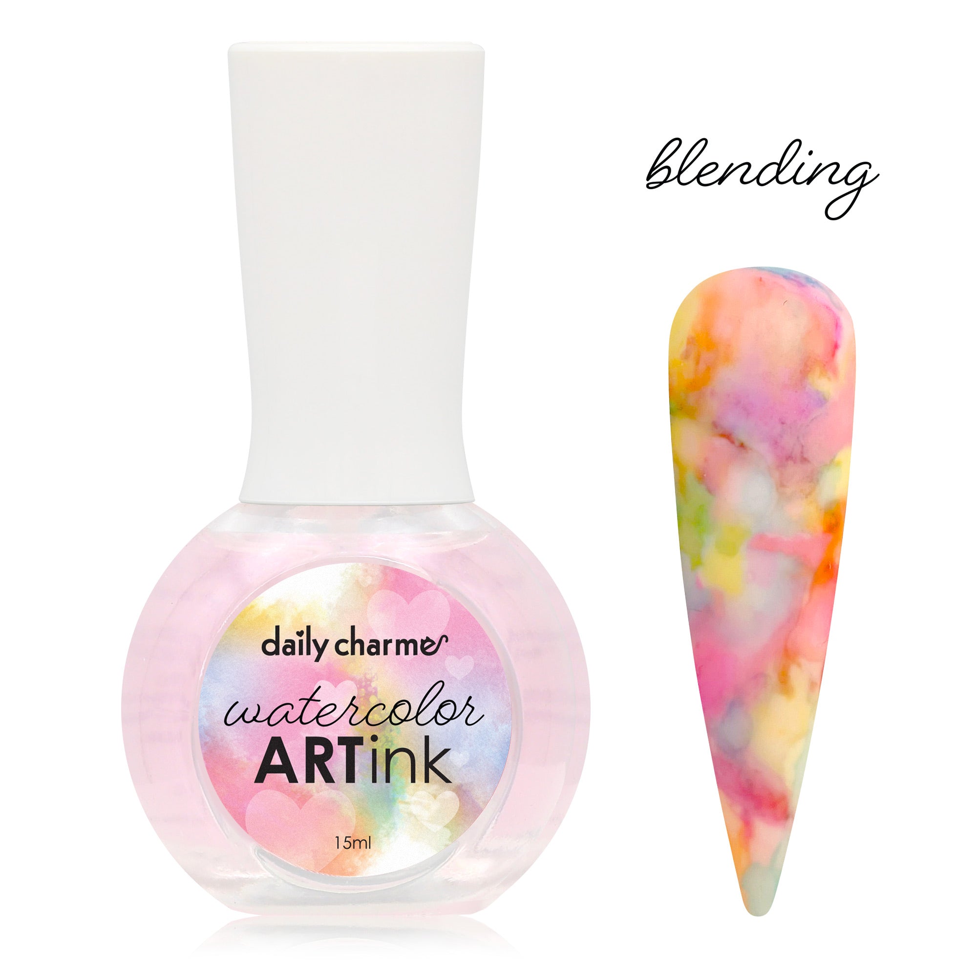 Daily Charme Watercolor Art Ink / 00 Blending Liquid Daily Charme Watercolor Art Ink / Blending Liquid Marble Nails