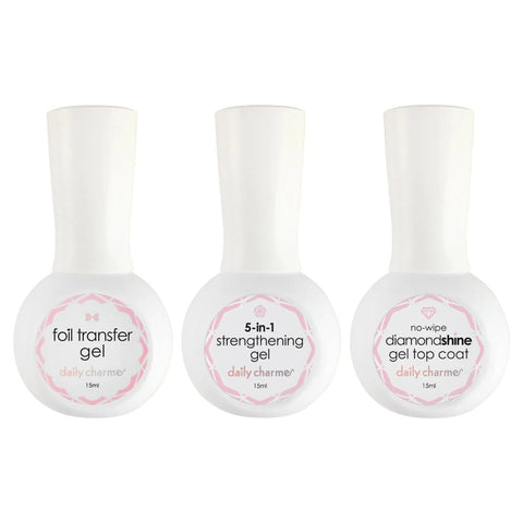 Daily Charme Foil Transfer Gel Kit | Gel Nail Art Bundle Deal