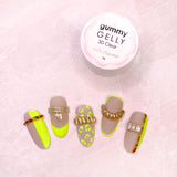 Daily Charme 3D Gummy Gelly | Clear Sculpting Gel for Nail Art Neon Torti Shell Gold Chrome Design Nail Art Japanese