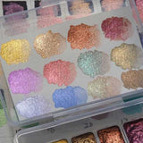 Daily Charme Metallic Watercolor Nail Art Palette / 20 Colors