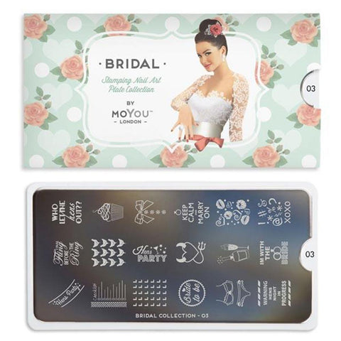 Daily Charme Nail Stamping - Moyou London Stamping Plate Bridal 03
