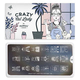 Daily Charme Nail Art Stamping Plate Moyou London Crazy Cat Lady 05 - Cool Cats