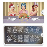 Festive 48 - Christmas Snowman Palettes Large MoYou Stamping Plate
