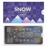 MoYou London Stamping Plate Nail Art Snow 01