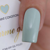 Charme Gel Polish / 707 Mint Condition Pastel Light Muted Green Nail Polish