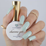 Charme Gel Polish / 707 Mint Condition Pastel Light Muted Green Nail Polish