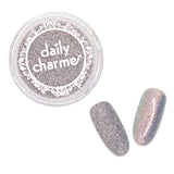 Iridescent Holo Glitter / Sesame Ice Cream Gray Silver Nail Art Glitter