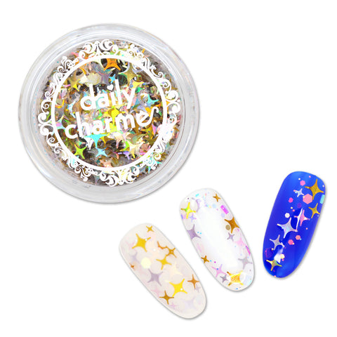 Winter Wonderland Glitter Mix / New Year's Eve Firework Sparkle Nail Art Design Gold