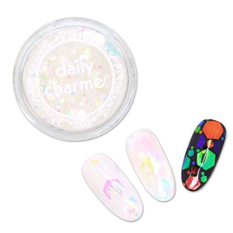 Iridescent Rainbow Oversized Hex Glitter Mix Ghost