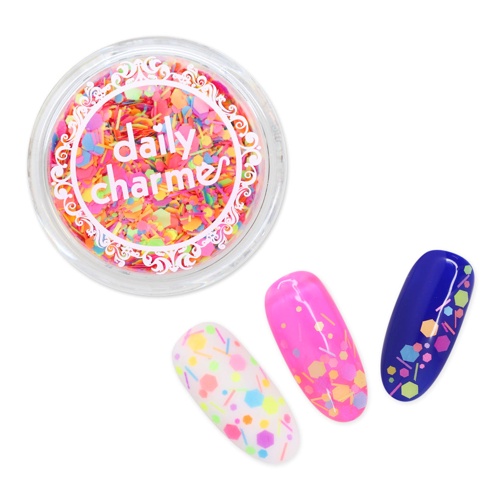 Colorful Rainbow Celebration Confetti Glitter Mix Colorful Rainbow Celebration Confetti Glitter Mix Nail Art