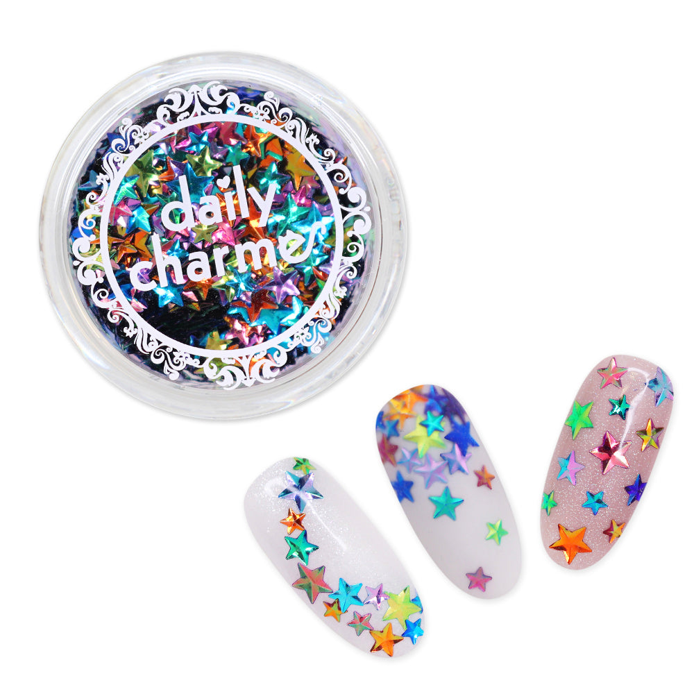 Chameleon Glitter Star Mix / 6 Colors Chameleon Glitter Star Mix / 6 Colors Nail Art Decor