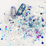 Daily Charme Nail Art | Winter Wonderland Glitter Mix / Snowfall