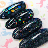 Clear Holographic Holo Hex Glitter for Nail Art