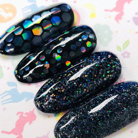 Clear Holographic Holo Hex Glitter for Nail Art
