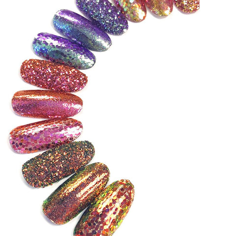 Chameleon Color Shifting Glitter / Dark Phoenix Nail Art Burnish Glitter Nails