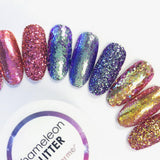 Chameleon Color Shifting Glitter / Dragon Flame Pink Gold