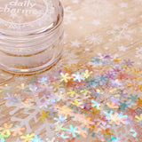 Daily Charme Nail Art Glitter Holiday Snowflake Glitter / Aurora