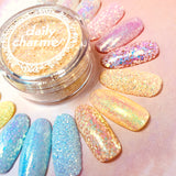 Pastel Iridescent Glitter / Creme Brulee Nail Art Glitter