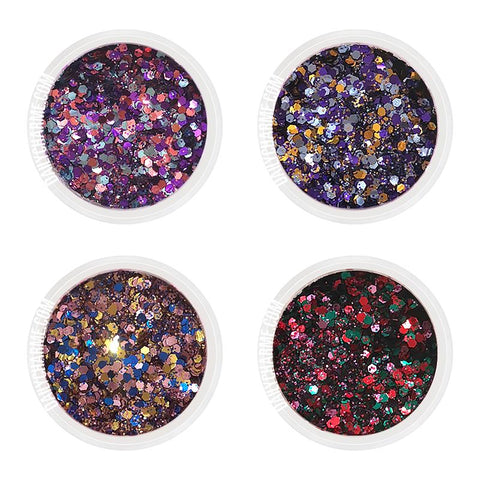 Halloween Party Metallic Glitter Mix Set / Fine Nail Art