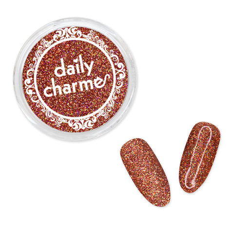 Daily Charme Solvent Resistant Nail Art Decoration Holographic Glitter Dust / Luminous Bronze Copper Nail Art
