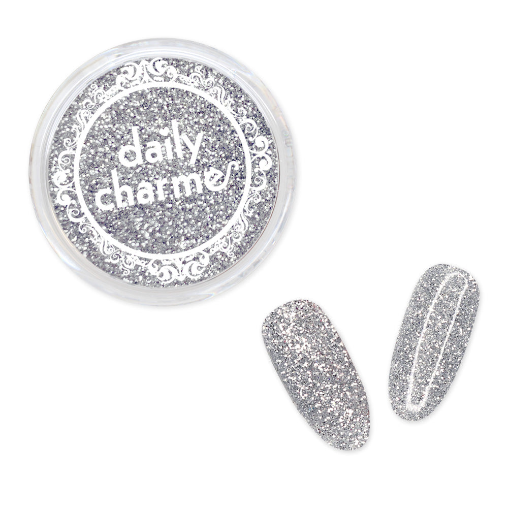 Metallic Glitter Dust / Silver Dust Daily Charme Solvent Resistant Nail Art Decoration Metallic Glitter Dust / Silver Dust