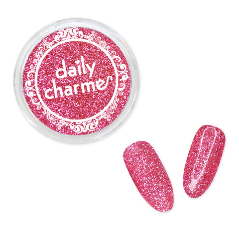 Metallic Glitter Dust / Flamingo Pink Hot Nail Art Supplies
