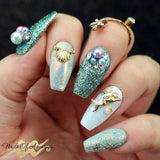 Daily Charme Nail Art Metallic Glitter Dust / Mermaid Nails Summer 2017