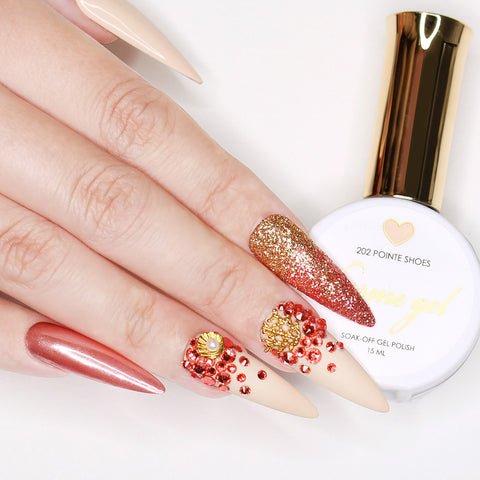 Metallic Glitter Dust / Caribbean Coral Nail Art Glitters