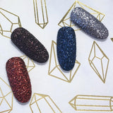 Nail Art Metallic Glitter Dust / Blood Moon Dark Red