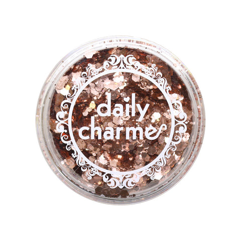 Metallic Mixed Hex Glitter / 20G / Pink Rose Gold for Nail Art