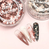 Metallic Mixed Hex Glitter / 20G / Pink Rose Gold for Nail Art