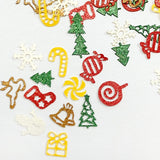 Delicate Soft Paper Glitter Mix / Holiday Spirit Colorful Nail Art Christmas