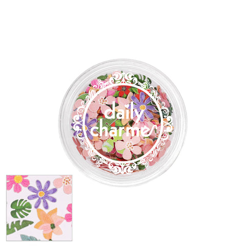 Delicate Soft Paper Glitter Mix / Crazy Plant Lady Monstera Green Leaf Flowers