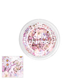 Floral Soft Paper Glitter / Spring Blossoms Pink Flower Nail Art Butterfly
