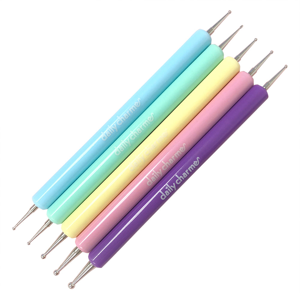 Daily Charme Dotting Tools Set for Nail Art Cute Pastel 