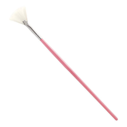 Nail Art Pink Fan Brush Dusting Cleaning Glitters Powders