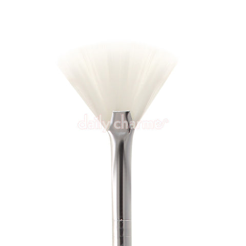 Nail Art Pink Fan Brush Dusting Cleaning Glitters Powders