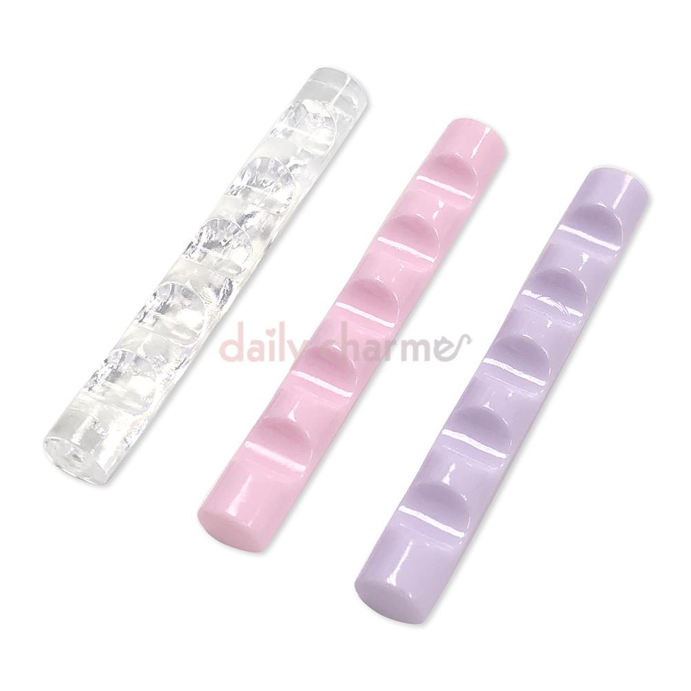 Nail Art Brush Holder / Transparent / Pink / Purple