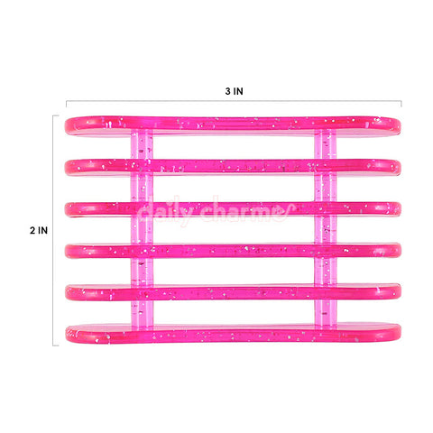 Nail Art Brush Stand / Glittery Pink