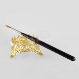 Royal Crown Brush Stand / Gold Nail Art Supplies