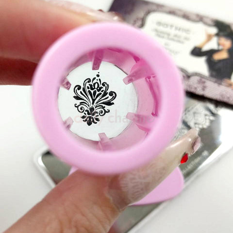 Quality Clear Jelly Stamper & Scraper Set Pink Nail Supply MoYou Stamp Art Plates