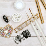 Royal Glam Brush Holder Gold Clear Useful Nail Art Tool